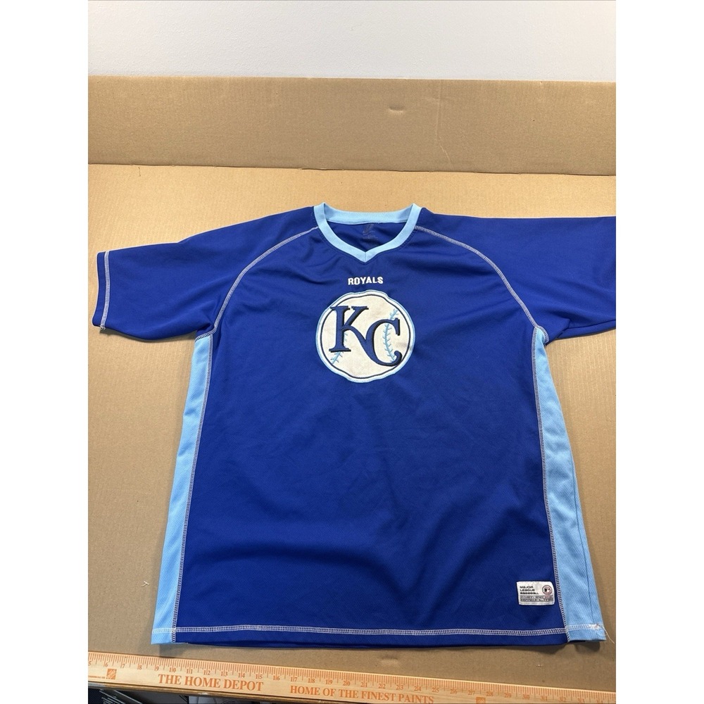 Kansas City Royals Baseball Mens XL Shirt Dynasty Embroidered Patch Logo‎